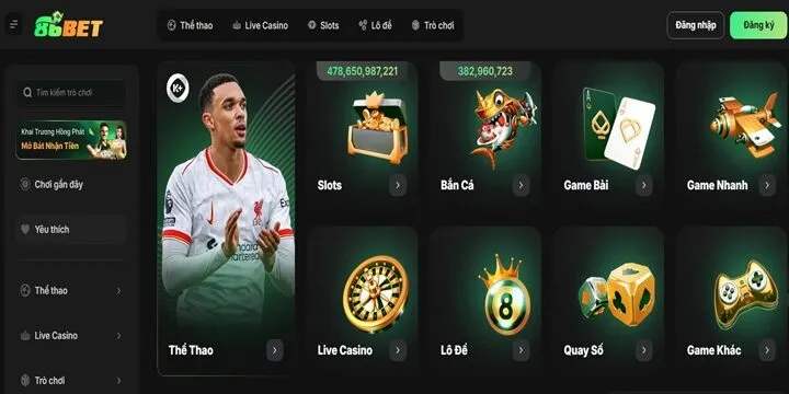 Kho game chất lượng khẳng định tên tuổi của 86Bet